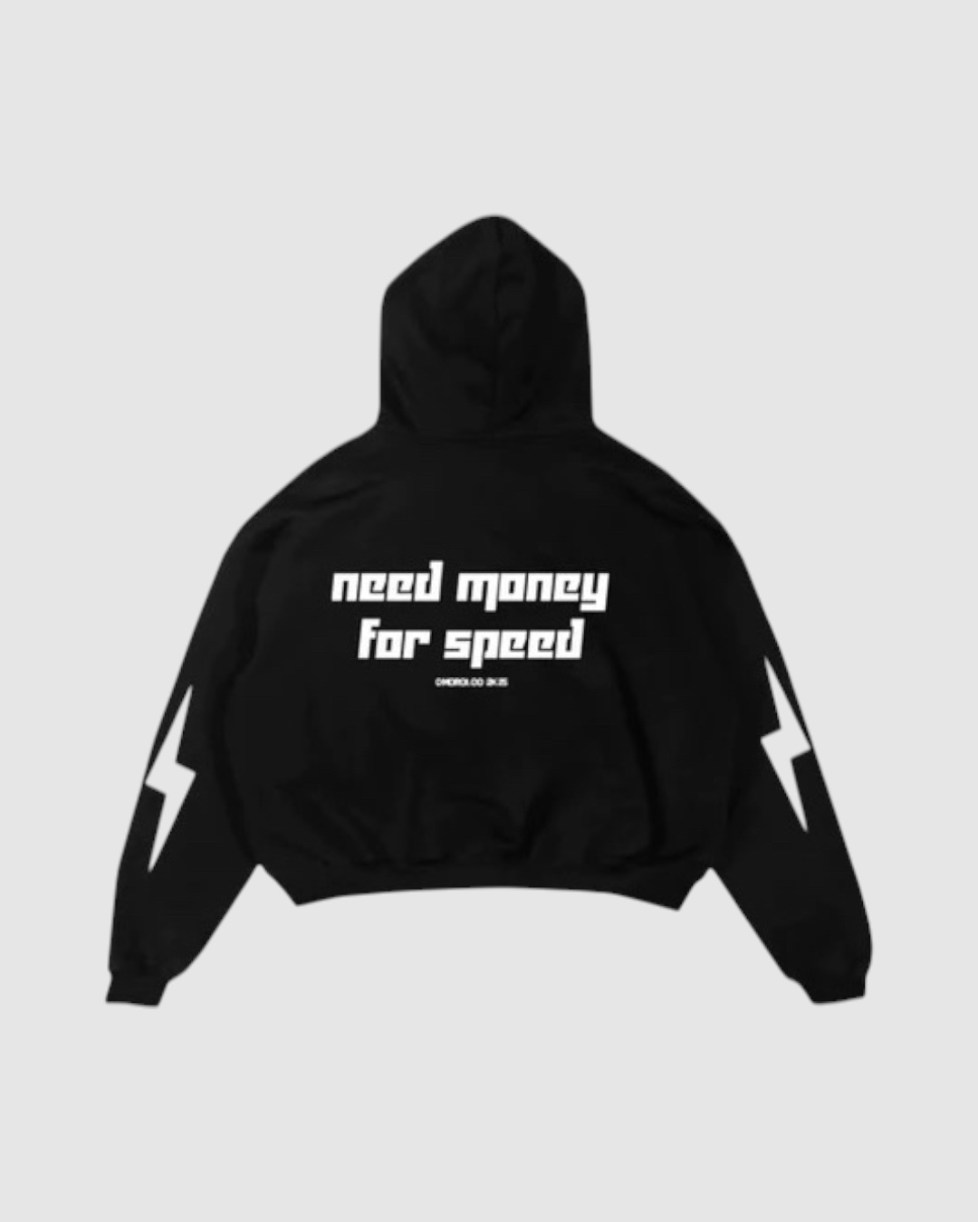 HOODIE BOXY NEED MONEY FOR SPEED